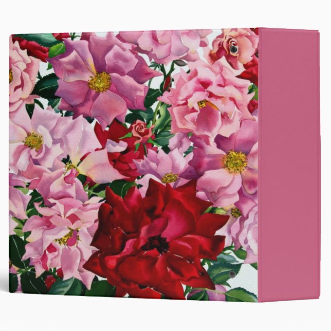 Red and Pink Roses 2008 Binder (Back/Spine)