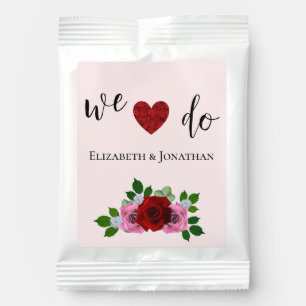 Red and Pink Roses Wedding Lemonade Drink Mix