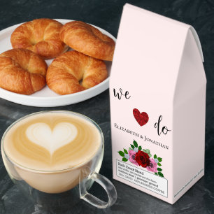 Red and Pink Roses Wedding Roasted Coffee