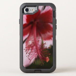 Red and Pink Royal Hawaiian Hibiscus OtterBox Defender iPhone SE/8/7 Case