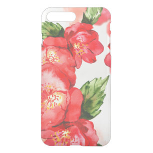Red and Pink Soft Watercolor Roses iPhone 8 Plus/7 Plus Case