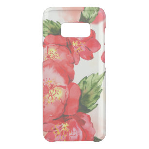 Red and Pink Soft Watercolor Roses Uncommon Samsung Galaxy S8 Case