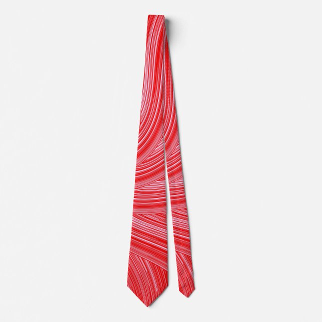 Red and Pink Spiral  Print Tie (Front)