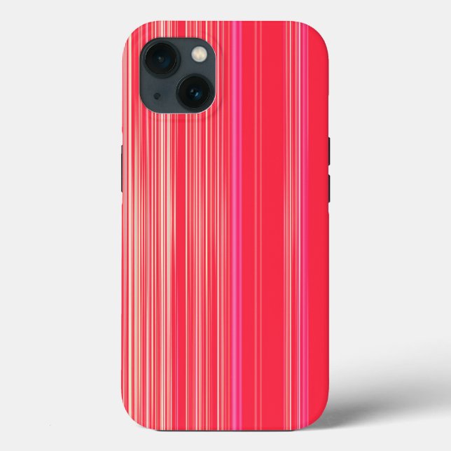 Red and pink striped pattern Case-Mate iPhone case (Back)