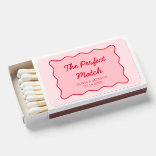 Red and Pink Wedding Matchboxes