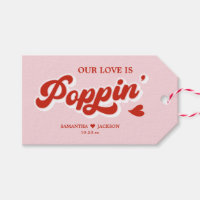 Red and Pink Wedding Popcorn Favor