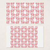 Red and pink wrapping paper featuring a repeating (Front & Back)