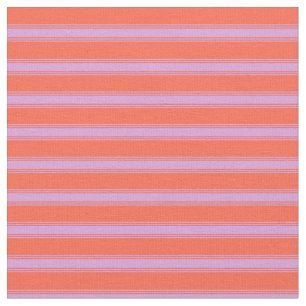 Red and Plum Colored Lined Pattern Fabric