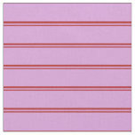 Red and Plum Lines Fabric