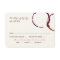 Red and Plum Wine Stain Entree Reply