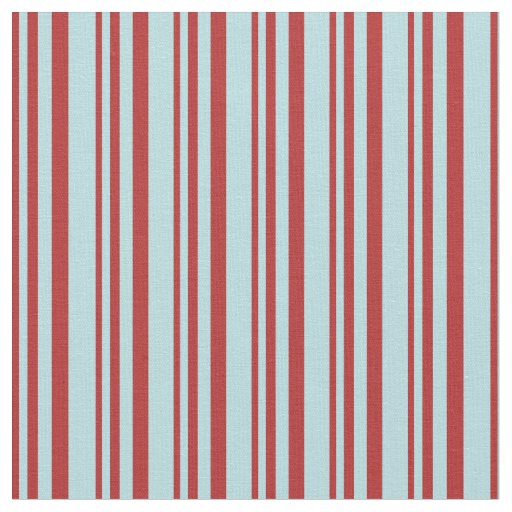 Red and Powder Blue Striped Pattern Fabric