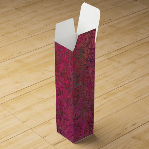 Red and purple abstract wine box