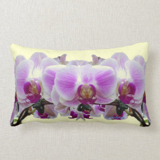 Red and Purple Orchids Lumbar Pillow