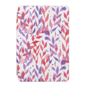 Red and Purple Palm Leaves iPad Mini Cover