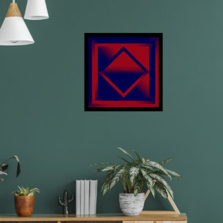 Red and Purple Waves   Poster