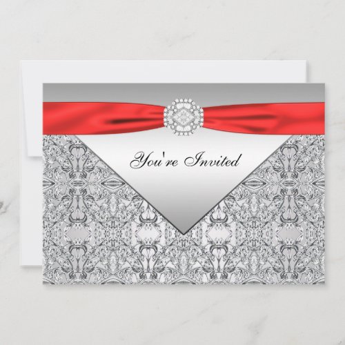 Red Elegant All Occasion Party Invitation Template