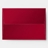 Red and Silver Floral Envelope for 5"x7" Sizes (Back (Top Flap))