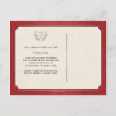 Red and Silver Law School Graduation Announcement (Back)