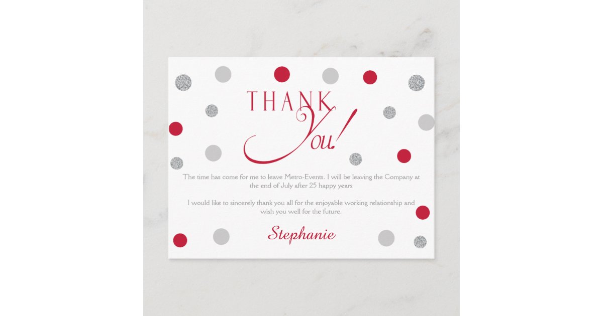 silver thank you cards