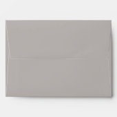 Red and Taupe Gray Return Address Envelope A7 (Back (Top Flap))