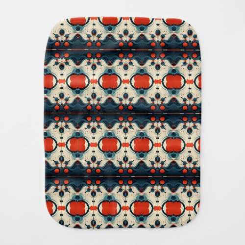 Red and Teal Abstract Blanket