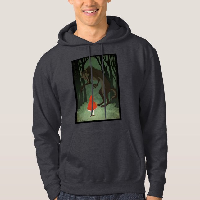 Red and the Wolf Hoodie (Front)