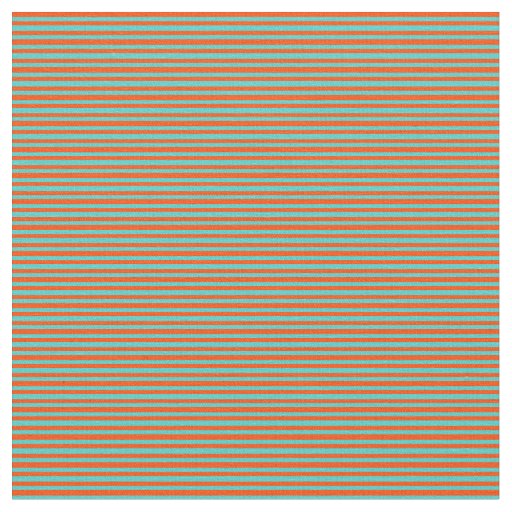 Red and Turquoise Lines Pattern Fabric