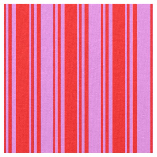 Red and Violet Colored Lines Pattern Fabric