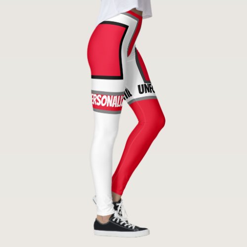 Red and white All_Over_Print Leggings