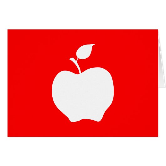 Red and White Apple Cards (Front Horizontal)