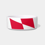 Red and White Bavaria Diamond Flag Pattern Bowl<br><div class="desc">Elegant,  stylish and sophisticated Bavarian flag rhombus pattern in red and white color. Modern and trendy gift,  perfect for the diamond-lozenge pattern lover in your life.</div>