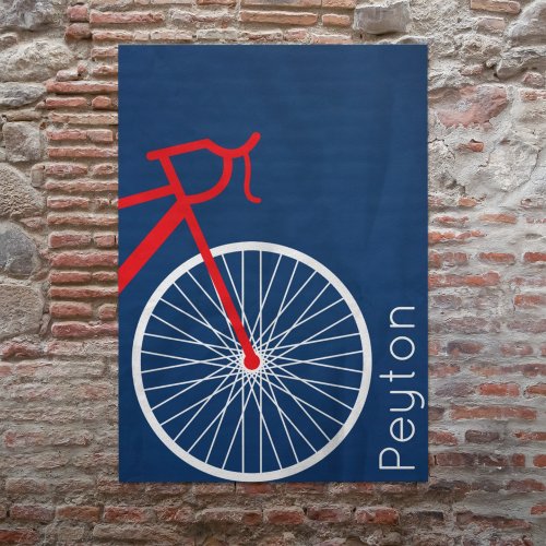 Red and White Bicycle Poster