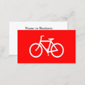 Red and White Bike Business Card (Front/Back)