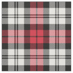 Red and White Black Watch Tartan Plaid Holiday Fabric
