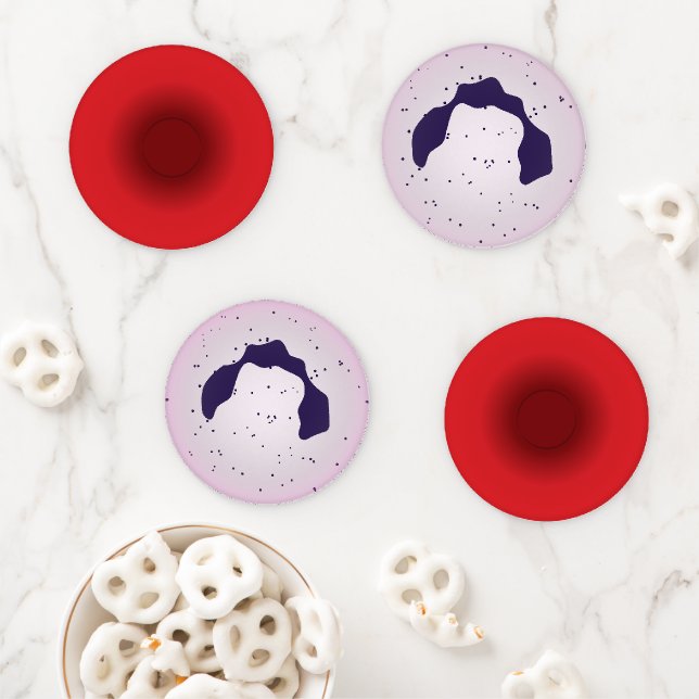 Red and White Blood Cells Pair Coaster Set (In Situ)