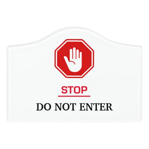 Red and White Bold Dont Enter Metal A_Frame Door Sign