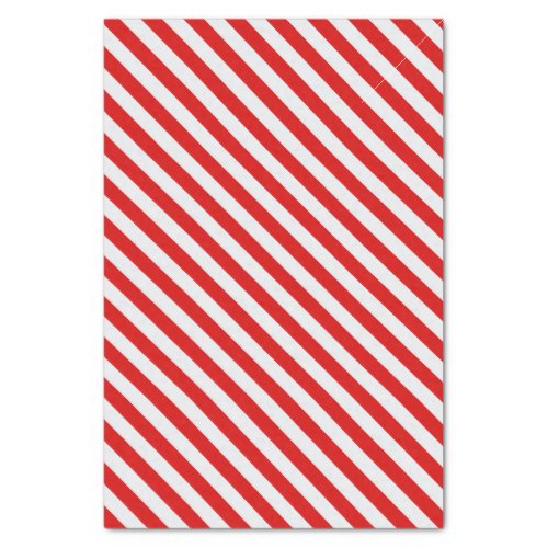 Red and white candy cane stripe  tissue paper