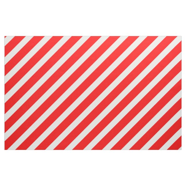 Red and White Candy Cane Stripes Fabric (Fat Quarter)