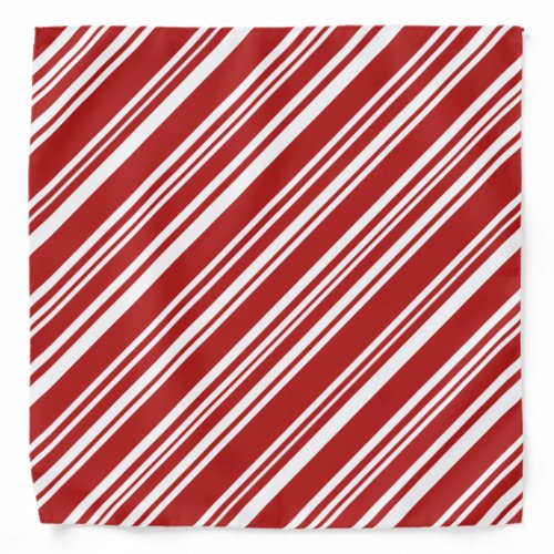 Red and White Candy Stripes Bandana