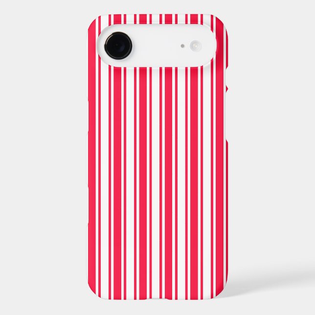 Red and white candy stripes Case-Mate iPhone case (Back)