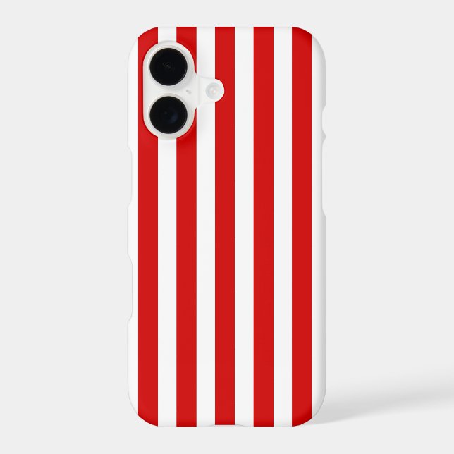 Red and white candy stripes Case-Mate iPhone case (Back)