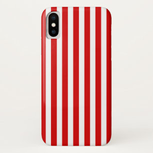 Red and white candy stripes iPhone x case