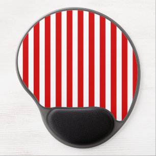 Red and white candy stripes gel mouse pad