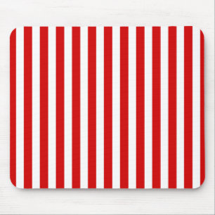 Red and white candy stripes mouse pad