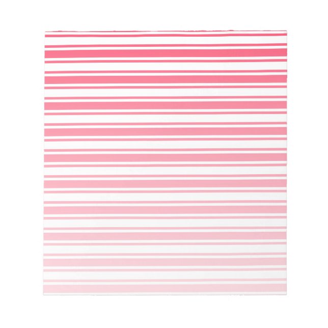 Red and white candy stripes notepad (Front)