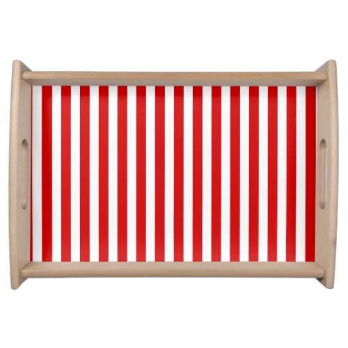 Red and white candy stripes serving tray