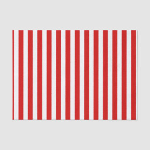 Red and white candy stripes tissue paper