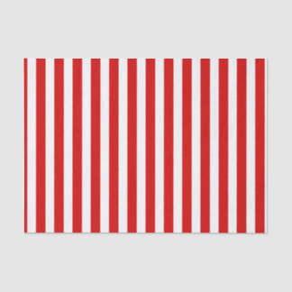 Red and white candy stripes tissue paper