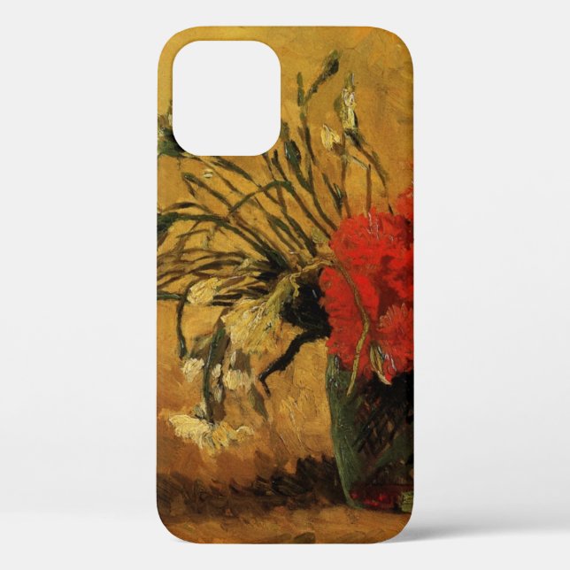 Red And White Carnations by Vincent van Gogh Case-Mate iPhone Case (Back)
