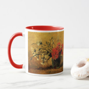 Red And White Carnations by Vincent van Gogh Mug